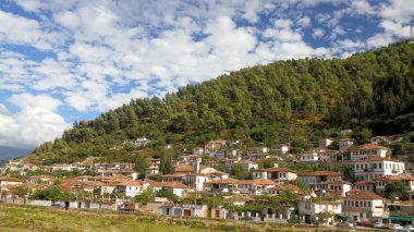 City of Berat in Albania clipart