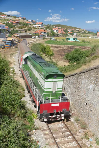 Historický vlak v Albánii — Stock fotografie