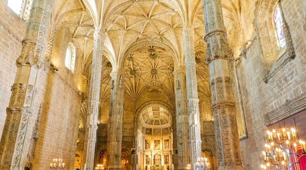 Ineror a jeronimos kolostor lisbon, Portugália — Stock Fotó