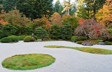 Portland Oregon Japanese Garden clipart