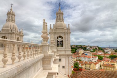 lı tarzı çatı monastery st. Vincent dışında duvar, lisboa