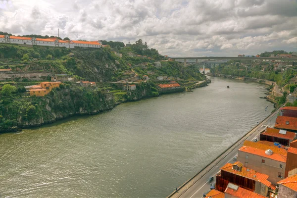 Řeka duoro údolí porto, Portugalsko — Stock fotografie