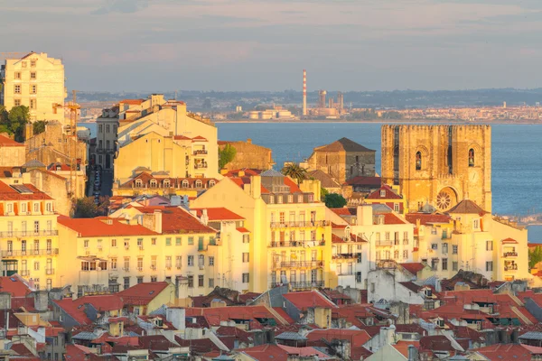 Лісабон на заході сонця, Португалія — стокове фото