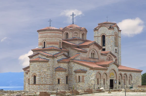 Kostel saint panteleimon Makedonie ohrid — Stock fotografie