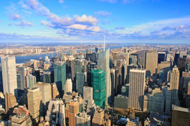 New york skyline üzerinde göster