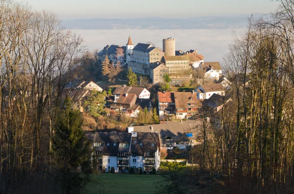 Historiska byn regensberg, Schweiz — Stockfoto