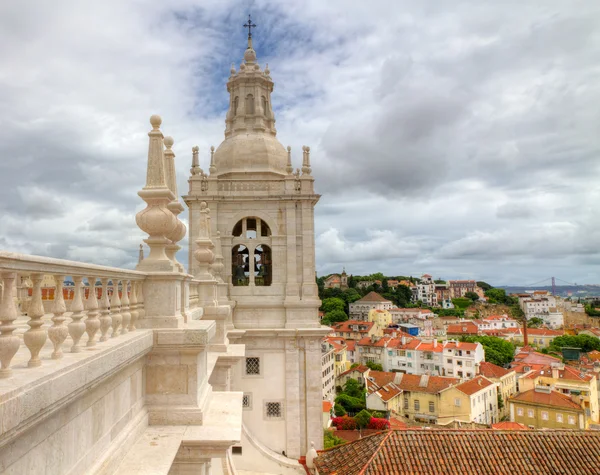 Maniëristische stijl dak van klooster st. vincent buiten de muren, lisboa — Stockfoto