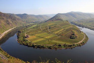 Tight river bend of river Mosel clipart