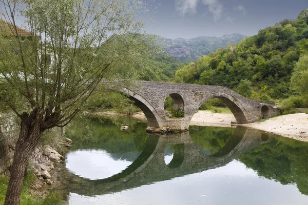 Vecchio ponte a Fiume Crnojevica, Montenegro — Foto Stock