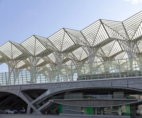 Lizbońskiego nowoczesna architektura gare oriente — Zdjęcie stockowe