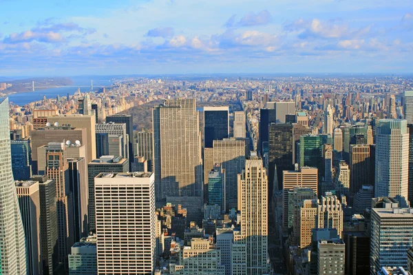 Pohled přes new york Panorama — Stock fotografie
