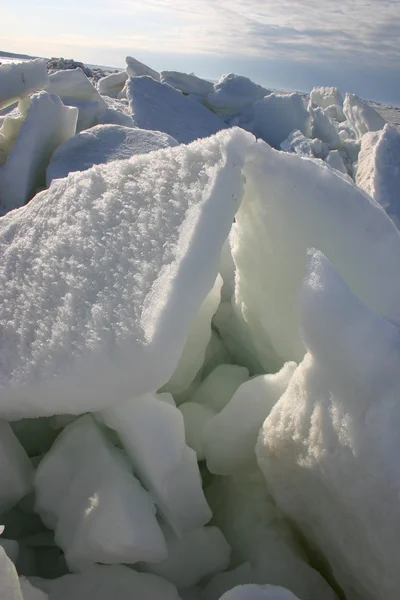 Piled ice floes — Stock Photo, Image