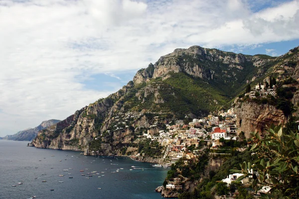 Amalfi coast with town Positano — Stock Photo, Image