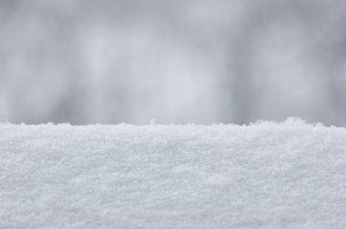 Fresh Snow Texture Background Closeup, Large Detailed Macro Pattern, Gentle Bokeh, Horizontal clipart