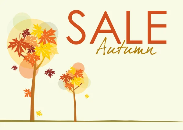 Herfst verkoop poster — Stockfoto