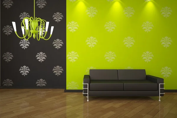 Green minimal interior — Stock Photo, Image