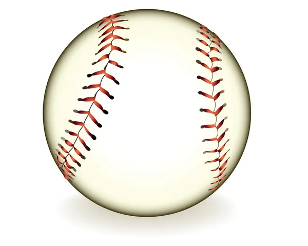 Bola de beisebol com sombra —  Vetores de Stock