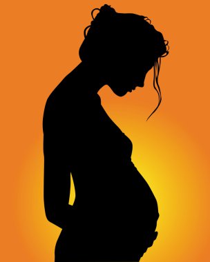 Pregnant woman clipart