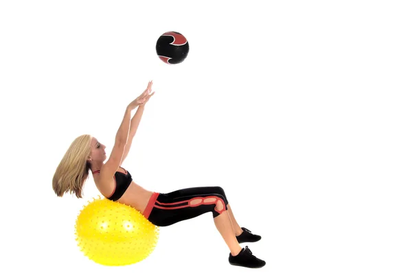 Medicine Ball Toss — Stock Photo, Image
