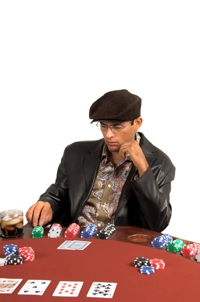 Hombre jugando Hold Um — Foto de Stock