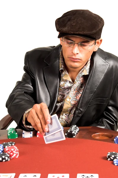 Hombre jugando Hold Um — Foto de Stock