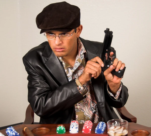 Gangster Poker — Stock Photo, Image