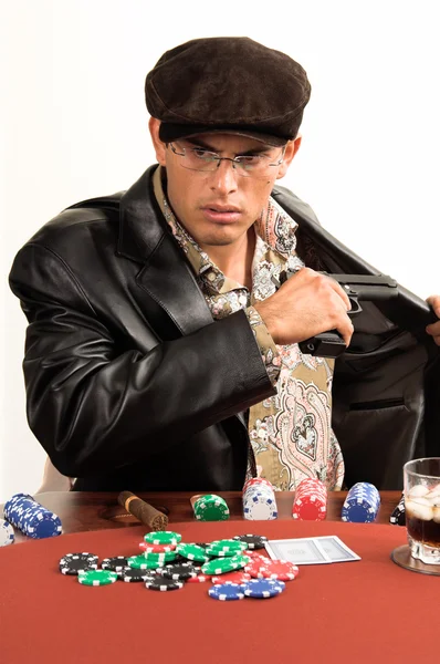 Gangster poker黑帮扑克 — Stockfoto