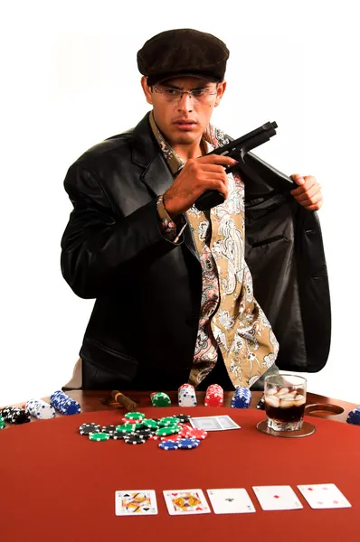 Gangster pokera — Zdjęcie stockowe
