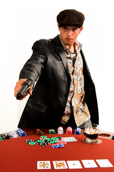 Poker di gangster — Foto Stock