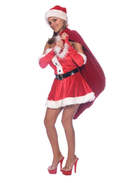 Santa 's elf mrs claus — Stockfoto