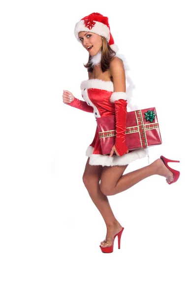 Ajudante sexy do Papai Noel — Fotografia de Stock