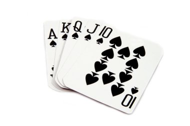 Royal Flush Hearts clipart