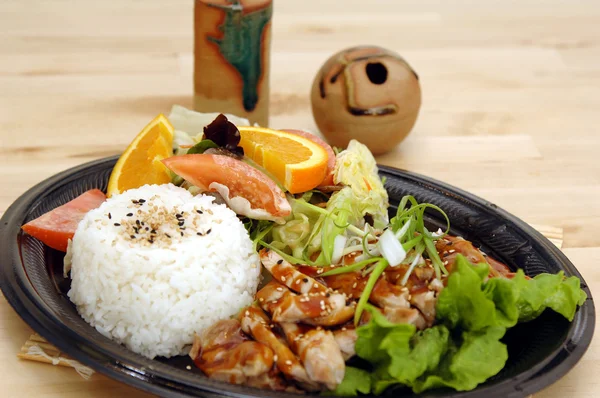 Teriyaki Chicken Plate — Stock Photo, Image