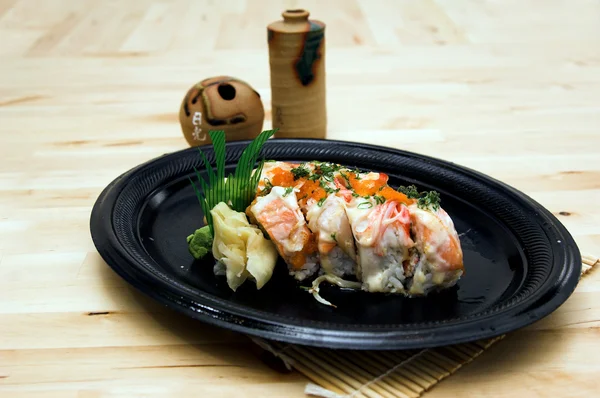 Rolo de sushi de eddie louco — Fotografia de Stock