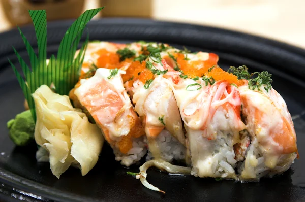 Bláznivý eddie sushi rolka — Stock fotografie