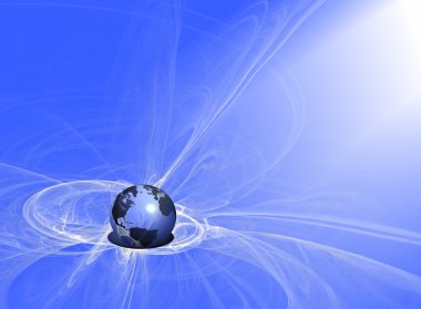 Earth's magnetic field clipart