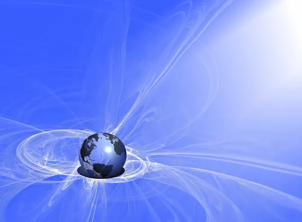 Earth's magnetic field — Stock Photo, Image