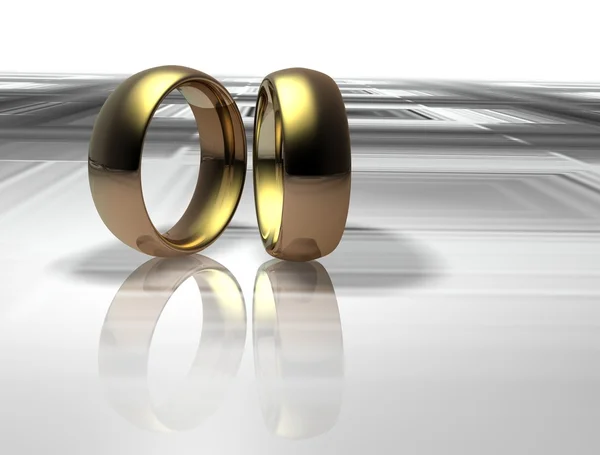 Egy absztrakt háttér a két jegygyűrű — Stock Fotó