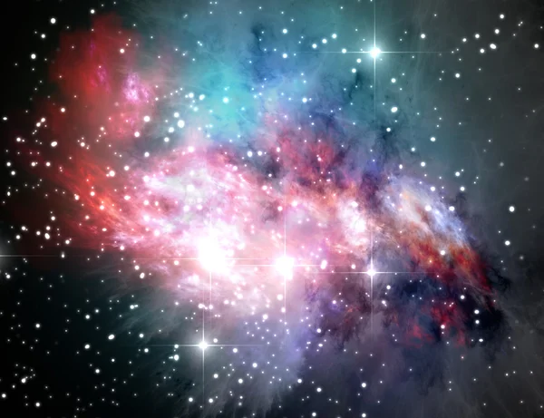 Colorful space nebula — Stock Photo, Image
