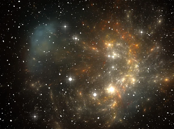 Nebulosa estelar espacial colorida — Fotografia de Stock