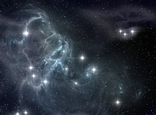 Барвиста космічна зоряна туманність — стокове фото