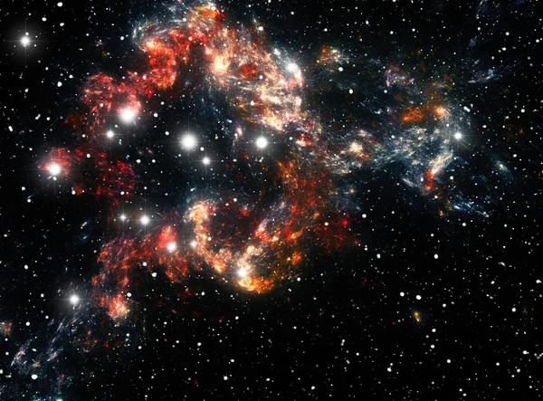 Nebulosa stella spaziale colorata — Foto Stock
