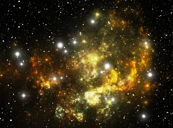 Farverige rum stjerne stjernetåge - Stock-foto