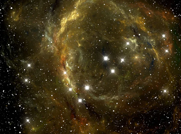 Barevný prostor hvězdné mlhoviny — Stock fotografie
