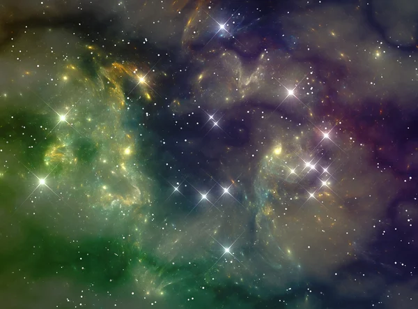 Colorful space star nebula — Stock Photo, Image