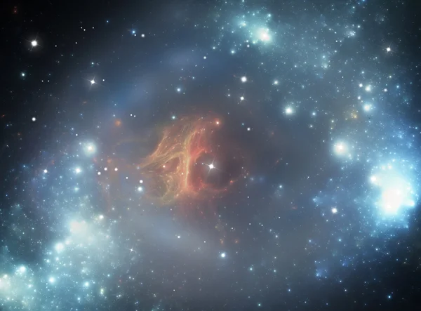 Colorful space star nebula — Stock Photo, Image