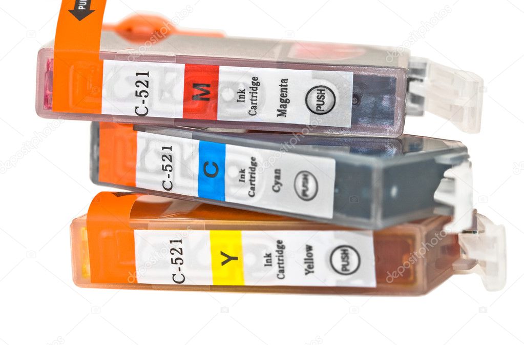 Set of ink printer cartridges