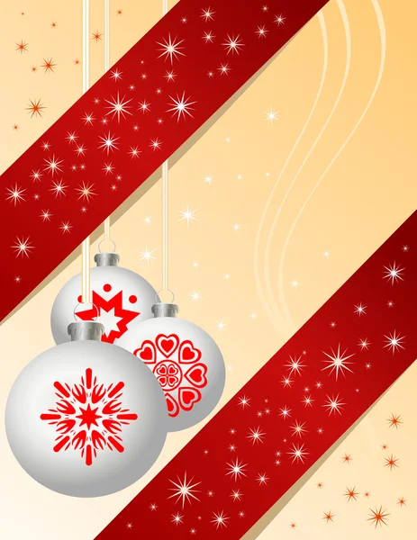 Traditionele kerst bal ornamenten — Stockvector
