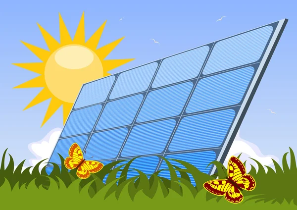 Панелі сонячних батарей — стоковий вектор