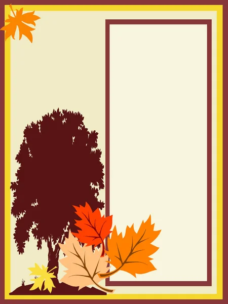 Cartão de outono — Fotografia de Stock